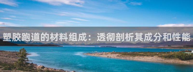 尊龙,人生就是博!登录国际：塑胶跑道的材料组成：透彻剖析其成分和性能